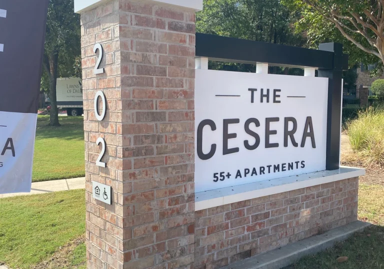 How an Illuminated Monument Sign Transformed This Austin Apartment Complex